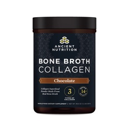 Staroveká výživa kolagén prášok, Bone Broth kolagén, Čokoláda, Hydrolyzovaný Multi kolagén Peptidy, Podporuje pokožku a nechty, Joint Supplement, 30 Servings, 18.6oz