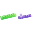 EZY DOSE 7-Day Pill Organizers (2-Pack) - Weekly Vitamin Cases and Medicine Boxes, Medium Compartments
