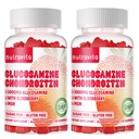 Nutravita Glukozamín Chondroitín Gummy s extra silou MSM a bazy - spoločná podpora, Antioxidant Immune Suplement pre dospelých, mužov a ženy. 120 Jahodové žuvačky