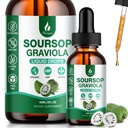 Soursop Bitters Liquid - 4 fl Oz (120ml) 7 in 1 Soursop Graviola Liquid Drop Leaf Extract with Organic Sea Moss for Cell Support & Regeneration, Immune Boost, Liver, Antioxidant (2 Pack)