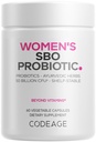 Codeage Ženy Probiotiká Supplement - 50 miliárd CFU - SBO probiotiká a prebiotiká - brusnice - Feminine Health - Fermentovaný botanický Blend, celý potravinový doplnok - Vegan, Non-GMO - 60 Kapsule