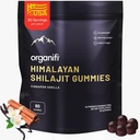 Organifi Shilajit Gummies - Himalájsky Shilajit pre mužov a ženy s PrimaVie Shilajit, 40-Plus Trace Minerals, a viac - Hormone Balancer, Boosts Cellular Energy, Beats Function, a viac, 60 Počet