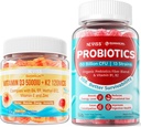 NEVISS Vitamín D3 K2 Gummy +sugarové bezprobiotiká Gummy