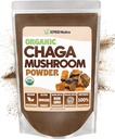 XPRS Nutra Organic Chaga Mushroom Powder - Premium USDA Organic Chaga Huby Powder - Chaga Powder Supports Immune Health - Vegan Friendly Superfood for Chaga Tea and Beapers (16 oz)