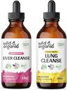 Divoké a organické čistenie pečene Tinktúra 4 fl oz & Lung Čistiť Tinktúra 4 fl oz