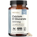 Calcium D-Glucarate | 500mg | CDG for Liver Detox and Cleanse, Hormone Balance, and Menopause Support | Calcium Supplement | Vegan, Non-GMO, & Third-Party Tested | 180 Capsules (6-Month Supply)