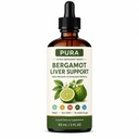 PURA Bergamot Liver Support Drops, Citrus Bergamot Daily Liquid Supplement for Antioxidant & Metabolic Wellness, Vegan, Non-GMO, 60 mL
