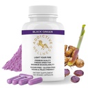 Prídavný Wellness Black Ginger Kapsule 450mg, Kaempferia Parviflora Supplement to Support Energy, Metabolizmus, Endurance & Performance, Thai Black Ginger for Men, Vegan & Paleo, 100 Gróf