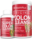 Health Plus Super Colon Cleans (240 Kapsule) & Colon Cleans (12 Ounces/48 Servings) Bundle