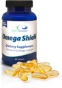 Dr. Advantage Omega Shield Supplement - 60 Softgels, 30-Deň dodávky - Premium Mercury-free Triglycerid Omega 3 Rybí olej pre optimálne srdce a zdravie očí