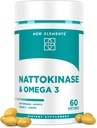 Omega 3 Rybí olej 1200mg s Nattokinázou Supplement 4000 FU Organic 