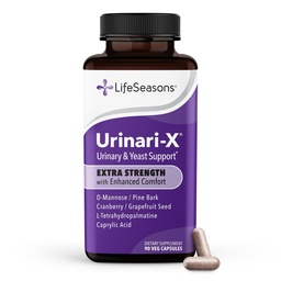 Urinari-X extra sila s vylepšeným komfortom - Podpora močových tract - rýchla UTI úľava - vitamín doplnok pre funkciu močového mechúra - D-manóza, brusnica, Pinebark, Uva Ursi & Grapefruit - 90 Kapsule