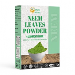 Bylinky Botanica Neem prášok pre rast vlasov, starostlivosť o pleť a detox divoké Bitter Neem listy prášok pre imunitný systém podporu, Tráviace zdravie 5.3 oz