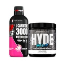 PROSUPPS L-karnitín 3000 Stimulant zadarmo Liquid Shots (31 Slúži, Dračie ovocie) a Hyde Max Čerpadlo pred tréningom pre mužov a ženy (20 Servírovanie, bez príchute)