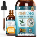 IntestiClear - Advanced Intestinal Suplement Suplement - Liquid Delivery for Better Absorbtion - Wormwood, Klinčeky, Čierny Walnut, Cesnak a Viac!