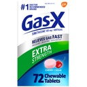 Gas-X Extra sila Chewable Gas Relief Tablets with Simeticone 125 mg for Bloating Relief, Cherry - 72 Count