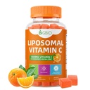 Liposomal Vitamin C Gummies 1000mg, Sugar-Free Chewable Vitamin C with Elderberry, Zinc & Iron, Daily Immune Support, Antioxidant & Energy Boost, Collagen Support, 90 Count