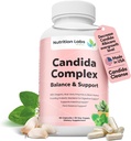 Candida Cleanse Supplement for Balance & Support, Candidase Detox, Ženy a muži. Gut Health & Flora, pH Level, Intestinálne zdravie. Lactospore® Probiotiká. Anti kvasinkový prerast W/ Oregano, kyselina kaprylová