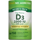 Pravda prírody vitamín D3 2000 IU Softgels pre dospelých 