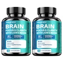 Brain Focus & Clarity Supplements | with Lion’s Mane, Reishi, Cordyceps & Chaga | 120 Capsules, 60 Days Supply