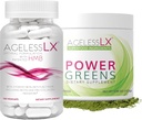AgelessLX kapsuly s Power Greens Superfood prášok