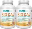 TERAZ doplnky, Kid Cal s citranom vápenatým, horčíkom a vitamínom D, Tart Orange, 100 žuvačky, balenie máj Vary (Stock of 2)
