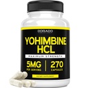 Yohimbine HCL 5mg pre Muži a ženy (270 Kapsule) Viac Potent Than Yohimbe Bark Powder - Záruka kvality - Tretia strana testované pre Potency & Phytogen - Vegan, Gluten Free & Non-GMO - USA Made
