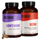 FreshCap Brain Fog Bundle (Lion's Mane Capsules and Reishi Capsules)