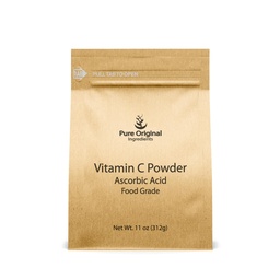PURE ORIGINÁL SUROVINY Vitamín C prášok, 11 oz, kyselina askorbová