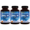 BioEmblem 3 balenie Antarktída Krill olej 1000mg Softgels, Omega-3s olej s vysokými hladinami EPA + DHA, Astaxantín, a fosfolipidy, podporuje zdravie mozgu, 180-Count non-GMO, Gluten bez, 90 dní dodávky