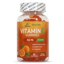 Vitamin C Gummies 250mg, Immune & Antioxidant Support, 60 Ct | Orange Flavor Supplement for Adults, Delicious, Vegan, Non-GMO, Iron Absorption & Collagen Dynthesis
