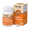 Renzo je jasný a mozog vitamín B6, rozpúšťajúci deti vitamín B6, 60 Melty bez cukru, ochutená oranžová