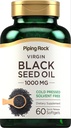 Piping Rock Black Seed Oil Softgel Kapsule 
