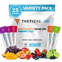 Fluid Tactical - Zero Sugar, Keto Electrolyte Powder, Hydration Pakets, Made in USA (Variety, 25 Count)