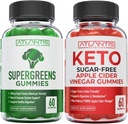 Atlantis Nutrition Supergreens 60 Gumies + Cukor bez Keto jablkový ocot 60 Gumies