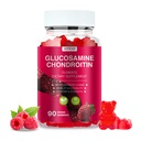 Glukozamín Chondroitín Gummy - 3000MG Extra sila Spoločná podpora doplnok s MSM a bazy, Flexibilita, Antioxidant Imunitná podpora Gummy pre dospelých, Muži a ženy - 90 Malinová Gummy