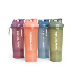 Smartshake Protein Shaker Bottle for Protein Mixes - 4 Pack - 13.5 oz | Shaker Cups for Protein Shakes | Blender Bottle Shaker | Protein Shaker Bottle Pack | BPA Free Shaker (SLIM - Multicolor)