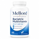 Mellore Bariatric Multivitamin with Iron Daily Supplement, 240 Capsules | Designed for bariatric nutrition needs，Methylated formula for daily wellness support Vegetarian capsules, easy daily routine