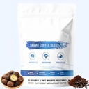 Mushroom Coffee, 11 Superfood Mushroom Blend with Lion‘s Mane Reishi Chaga Cordyceps Ashwagandha, Low Caffeine Sugar Free Organic Instant Coffee, 30 Count (7.05 oz)