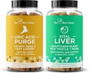 Očistiť! Kyselina močová Flush a Vital Liver Bundle - Detox, očistiť, a opravy pre spoločnú podporu a aktívny pohyb Plus Optimálna funkcia pečene a trávenie zdravie
