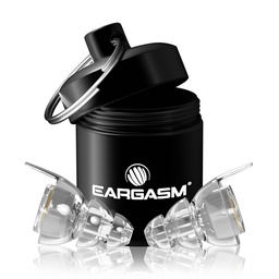 Eargasm High Fidelity Transparent Clear Earplugs for Concerts, Festivals, Musicians, DJs, Night-Life, Motorcycle Hearing Protection - Reusable Ear Plugs for High Fidelity Noise Reduction up to 21 dB