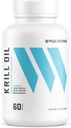 Swolverine Krill Oil 500mg Crill Oil & Astaxantin, Omega-3s, EPA & DHA, Fast Absorbing, Joint Relief, Heart Health (60 Servances)