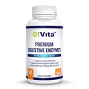 Premium Digestive Enzymes with Plant-Based Enzymes, Supports Better Digestion, Better Nutrient Absorbtion (60 non-GMO Rastlinné kapsule)