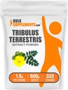 BulkSupplementments.com Tribulus Terrestris Extract Powder - Tribulus Terrestris Doplnky, Bylinné doplnky - bezlepok, 1,5 g na obsluhu, 500g (1,1 lbs) (Pack of 1)