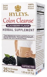 HYLEYS Colon Očistite čaj BlackBerry chuť - 25 čajové tašky (1 balenie)