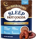 Venture Pal Hot Cocoa with Mushrooms, Sleep Support Formula with Melatonin 3mg, Reishi, Magnesium Glycinate, Sugar Free, 30 Servings