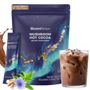 Mushroom Hot Cocoa, Adaptogenic Cocoa Powder with Organic Reishi, L-Theanine, Melatonin & Glycine for Sleep, Stress Support, Keto-Friendly, Gluten & Drug-Free, On-the-Go, 20 Packets