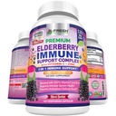 ČERSTVÉ ZDRAVOTNÍCKE kapsuly s bazami - vysoká potencia čerstvá baza so zinkom a vitamínom C - Premium 3-in-1 Imunitná podpora Vitamíny pre dospelých
