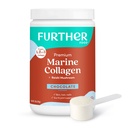Further Food Chocolate Marine Collagen Peptides Powder with Reishi Mushroom, Wild-Caught Sustainably Sourced Fish, Hydrolyzed Type 1, 2 & 3, 7.41 Oz