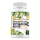Vysoká dávka Vitamín C 1500mg Lipozomálny komplex doplnok so slnečnicovým lecitínom Kapsule Doplnky Upchaté mlieko Slnečnica Lecitín 180 Kapsule Oslava Vitamíny